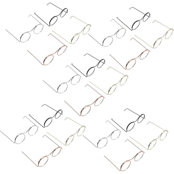 UPKOCH 20 Miniatur-Metallgläser für Puppen, Puppenhaus, dekoratives Zubehör