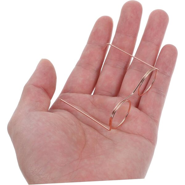 UPKOCH 20 Occhiali Miniatura in Metallo per Bambole Accessori Decorativi Casa delle Bambole