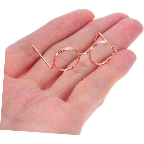YARNOW 40 Occhiali Miniatura in Metallo per Bambole Colori Metallici Decorativi DIY