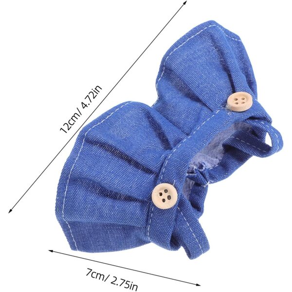 BESPORTBLE 4 Vestiti in Stoffa per Bambole 17 cm con Gonna in Tessuto Blu Scuro