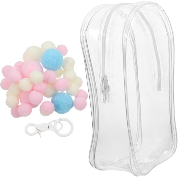 Borsa Trasparente PVC Antipolvere con Ganci Organizer per Bambole e Figure - WEKAMOS