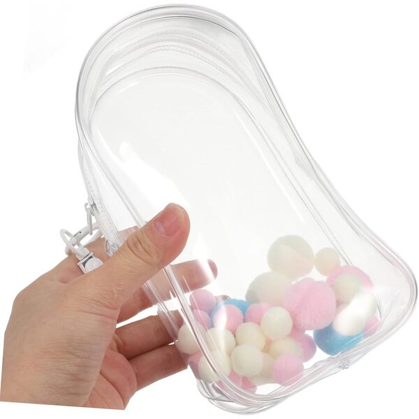 Borsa Trasparente PVC Antipolvere con Ganci Organizer per Bambole e Figure - WEKAMOS