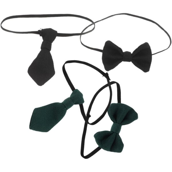 4 Mini Fiocchi e Cravatte Colorati Accessori per Bambole Casa e Scena in Miniatura