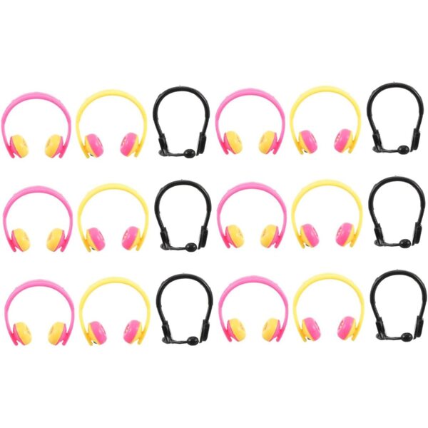 ORFOFE 80 Mini Cuffie per Bambole Colorate e Nere Accessori Decorativi Resistenti