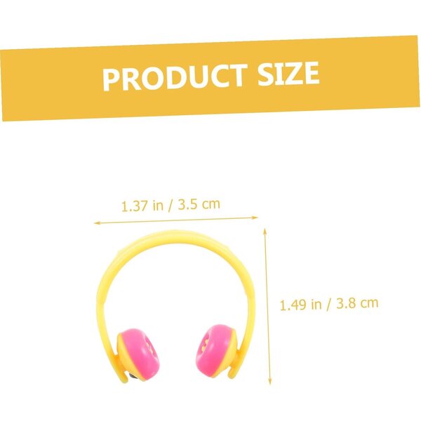ORFOFE 80 Mini Cuffie per Bambole Colorate e Nere Accessori Decorativi Resistenti