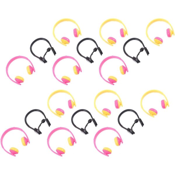ORFOFE 80 Mini Cuffie per Bambole Colorate e Nere Accessori Decorativi Resistenti