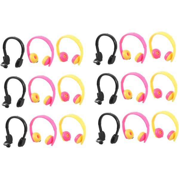 ORFOFE 80 Mini Cuffie per Bambole Colorate e Nere Accessori Decorativi Resistenti