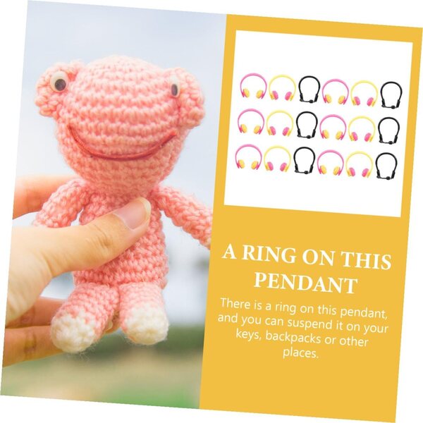 ORFOFE 80 Mini Cuffie per Bambole Colorate e Nere Accessori Decorativi Resistenti