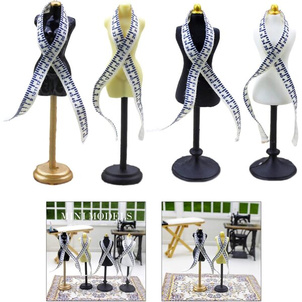 Manichino in Miniatura per Display Abbigliamento e Mobili Casa delle Bambole Resina