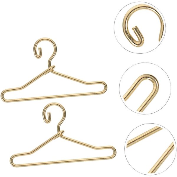 GALPADA 40pz Mini Grucce Dorate per Bambole 4x2,2 cm - Accessori Casa Miniatura