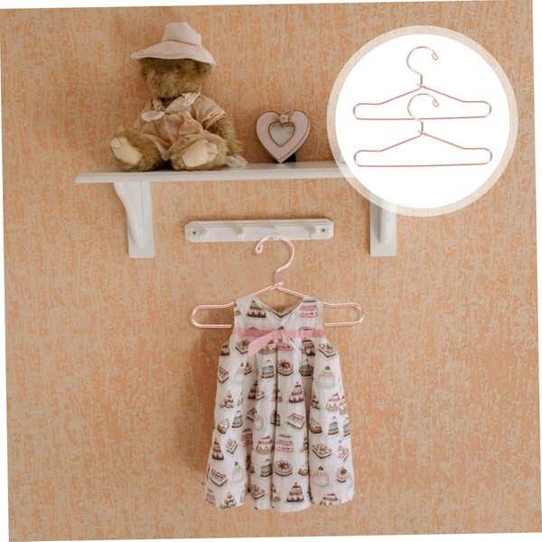 GALPADA 10 Mini-Kleiderbügel aus Metall für Puppen, zart und widerstandsfähig für die Puppengarderobe