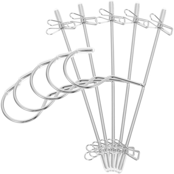 BESPORTBLE Mini Appendiabiti per Bambole, Set 5 Grucce Compatatte e Resistenti