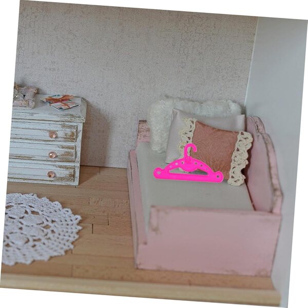 10 Grucce Miniatura per Bambole 25-45 cm in plastica rosa ERINGOGO
