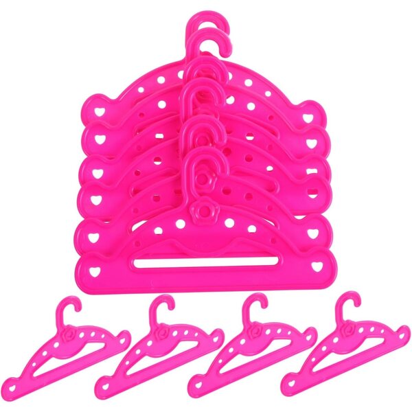 BESTonZON 10 Grucce Miniatura per Vestiti Bambole Accessori Organizzazione Guardaroba
