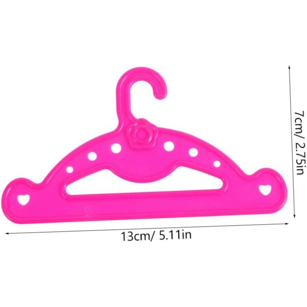 BESTonZON 10 Grucce Miniatura per Vestiti Bambole Accessori Organizzazione Guardaroba
