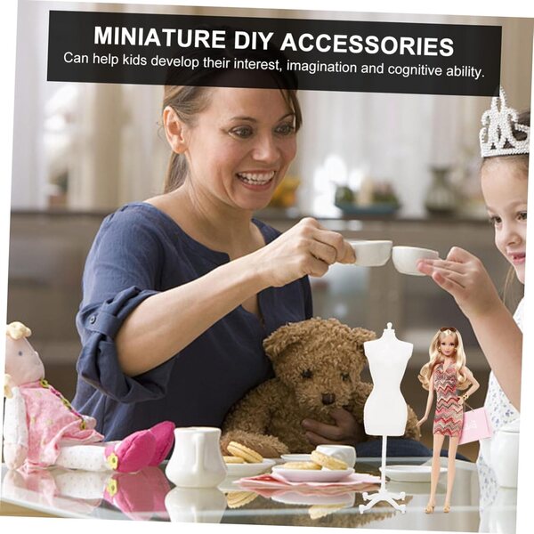 5 Supporti Mini Manichino in Plastica per Bambole - Accessori Resistenti e Creativi