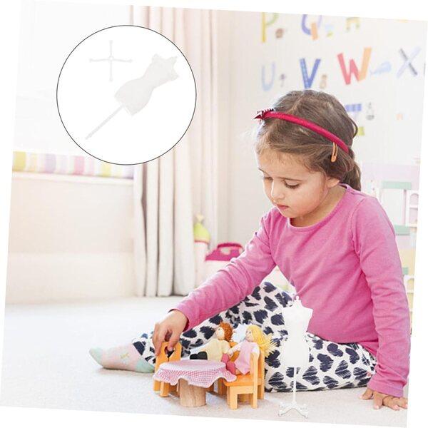 5 Supporti Mini Manichino in Plastica per Bambole - Accessori Resistenti e Creativi