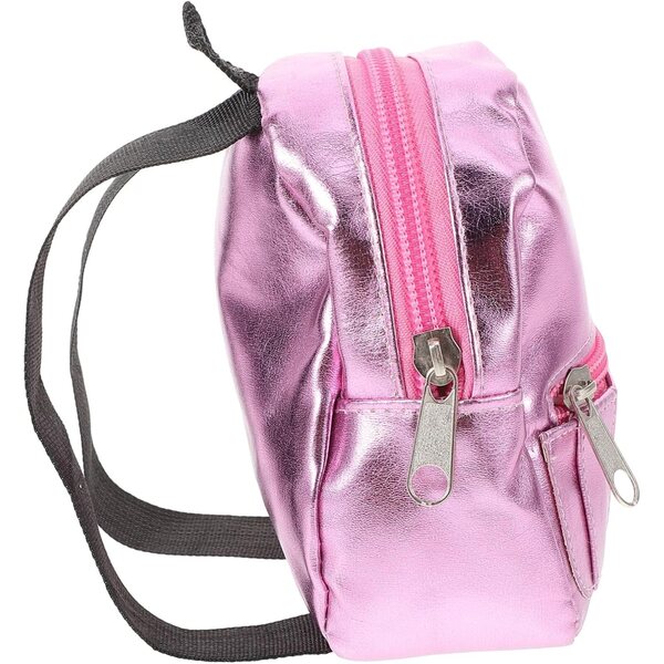 Mini Zaino per Bambole BESPORTBLE Rosa | Accessorio Scolastico Decorativo 11x11x5 cm