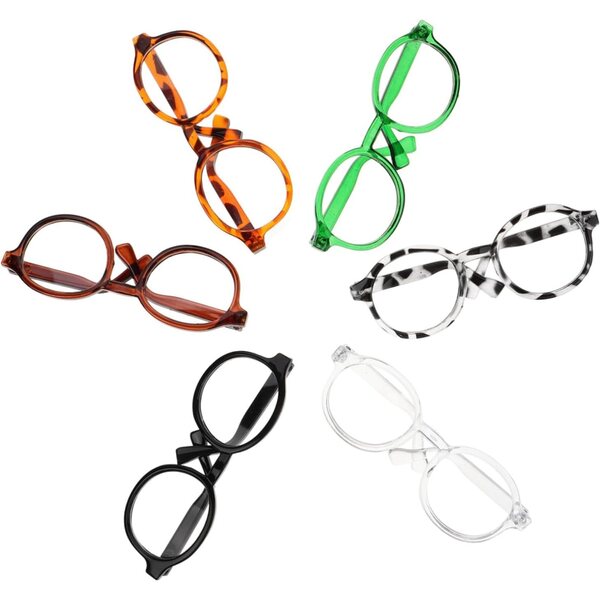 BESPORTBLE 6 Occhiali Miniatura in Plastica per Bambole Accessori Decorativi