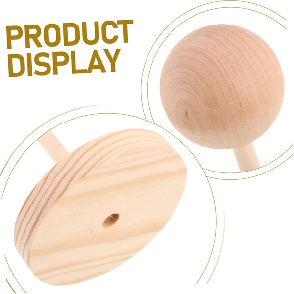 iplusmile Supporto in Legno per Parrucche Bambole e Cappelli Design Moderno e Robusto