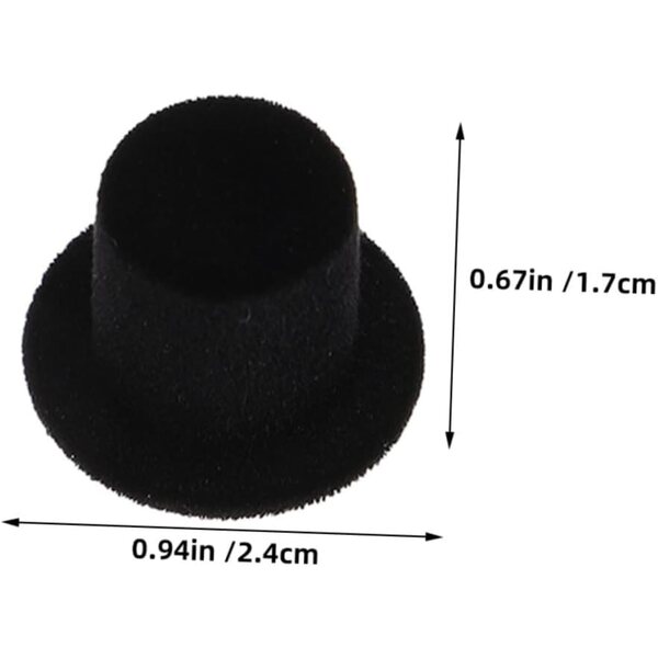 ORFOFE 15 Mini Cappelli in Resina per Bambole e Decorazioni Fai-da-Te