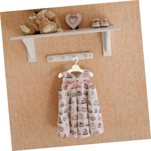 100 weiße Mini-Puppenkleiderbügel aus Kunststoff für Puppenhaus und Spielzeuggarderobe