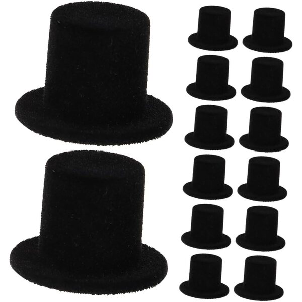 15 Mini Cappelli in Resina Multicolore per Bambole e Decorazioni Natalizie - Accessori Artigianali