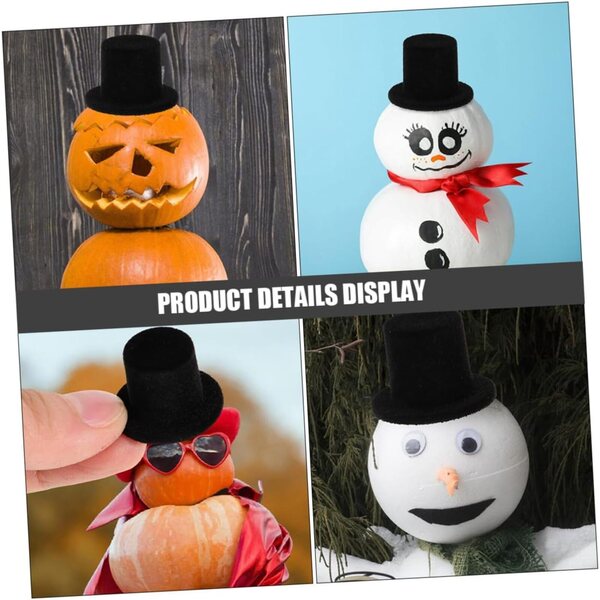 15 Mini Cappelli in Resina Multicolore per Bambole e Decorazioni Natalizie - Accessori Artigianali