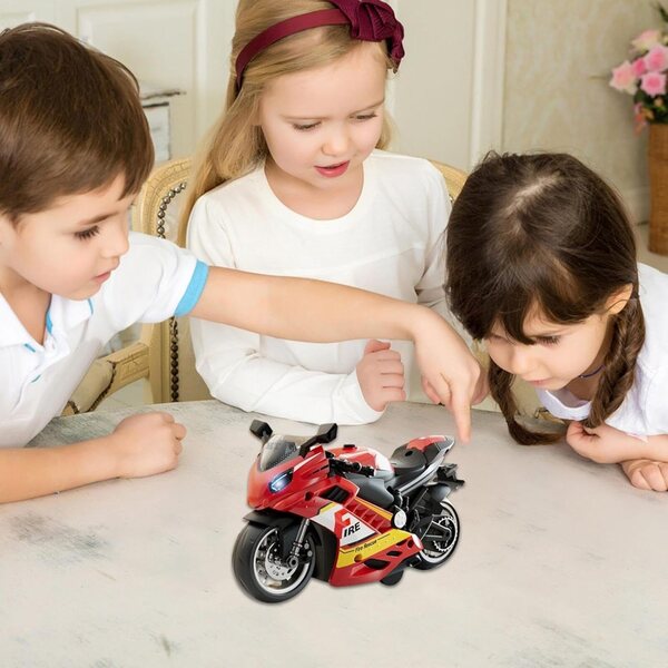 Motorrad-Sound- und Lichtspielzeug, 15 cm – simuliert realistische Geräusche und Lichter, sicher und langlebig