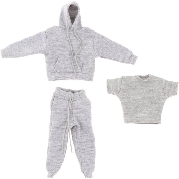 Bekleidungsset für 1/12 Soldat – Sweatshirt, T-Shirt und Jogginghose