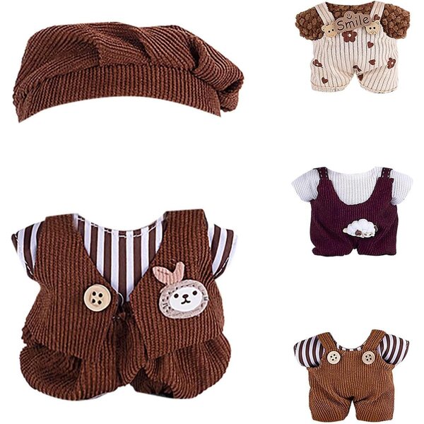 Modisches Kleidungsset für 30,5-cm-Puppen mit Zubehör, weichem Stoff und handgefertigtem Design