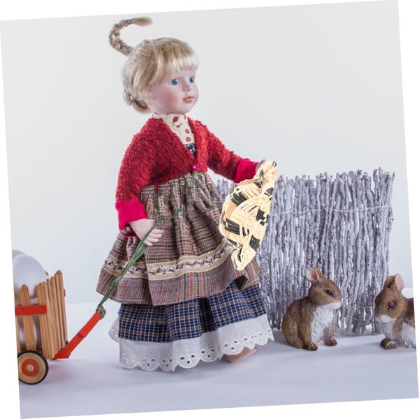 Vaguelly 20 Mini Cappelli Intrecciati in Paglia per Bambole e Decorazioni Artigianali
