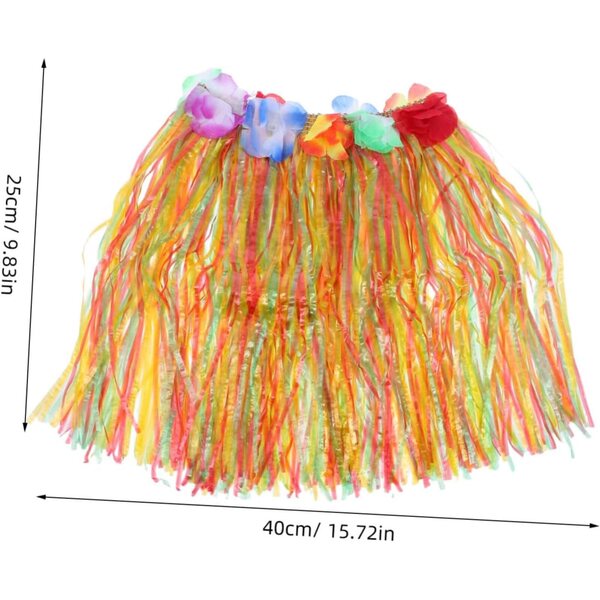 IMIKEYA Bunter Hawaii-Hula-Rock, tropisches Zubehör-Set für Mädchen