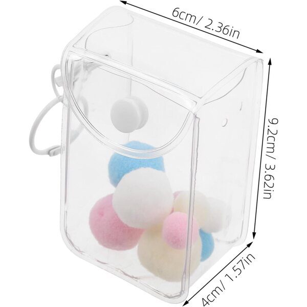 BESPORTBLE 3 Borsette Trasparenti in PVC per Mini Figure e Bambole Protettive e Portatili