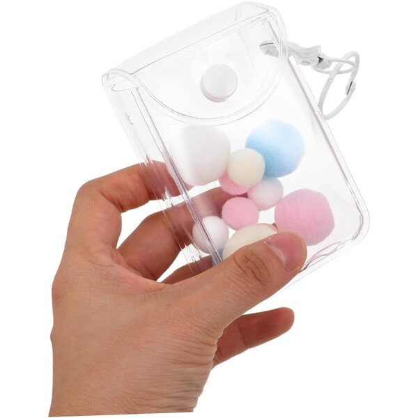 BESPORTBLE 3 Borsette Trasparenti in PVC per Mini Figure e Bambole Protettive e Portatili