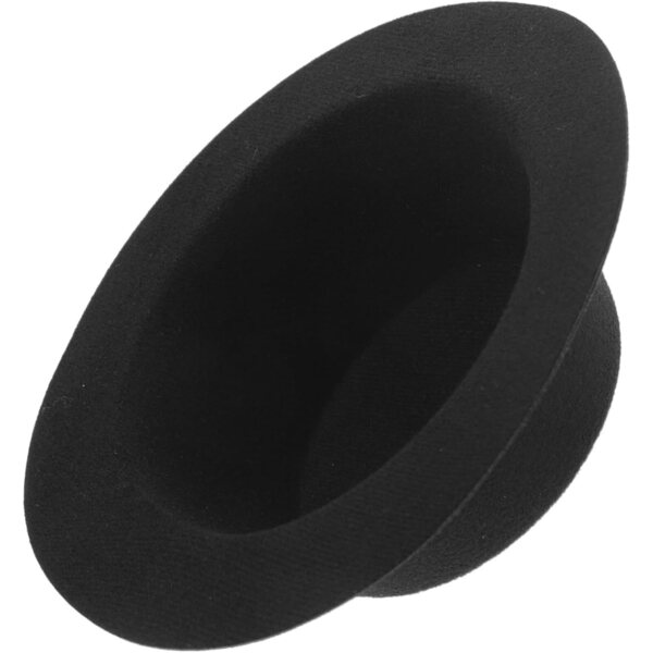 Mini Cappello Nero in Cotone per Bambole - Accessorio Decorativo per Cosplay e Feste