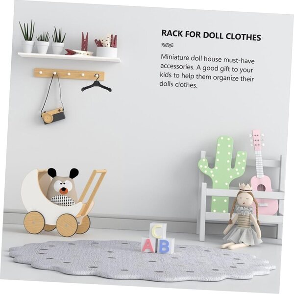 VICASKY Set 60 Mini Grucce per Bambole in Plastica Resistenti e Colorate per Organizzare
