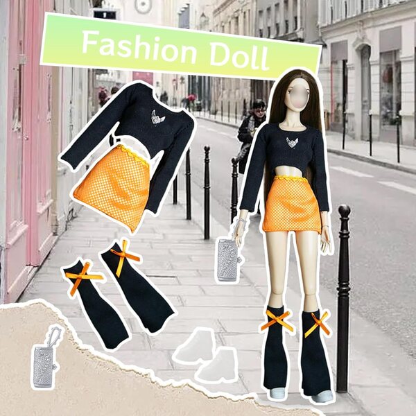 Set mit 26 Kleidungsstücken und Accessoires für 29-cm-Puppen mit Kleidung, Schuhen und Modetaschen für Mädchen