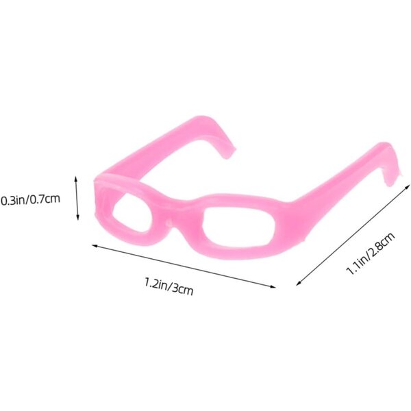 ORFOFE 30 Mini Occhiali da Sole Colorati in Plastica per Bambolotti e Decorazioni