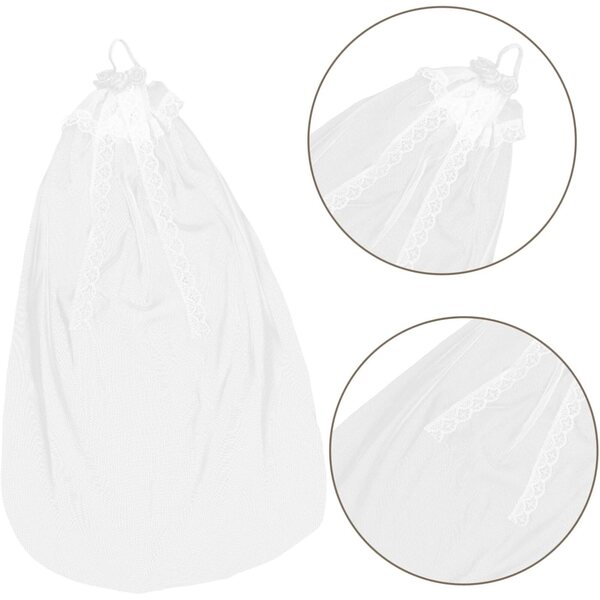 Copricapo da Sposa in Pizzo per Bambole - Leggero e Dettagliato per Matrimoni e Foto
