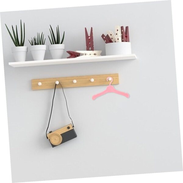 BESPORTBLE 100 Mini Appendiabiti Plastica Rosa per Casa delle Bambole e Organizzazione