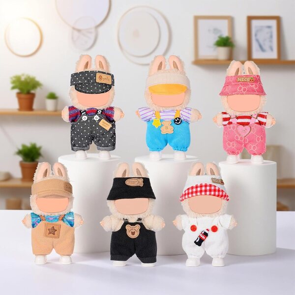 Set mit 6 modischen Kleidungsstücken für 17-cm-Puppen mit Accessoires, perfekter Passform und handgefertigten Details