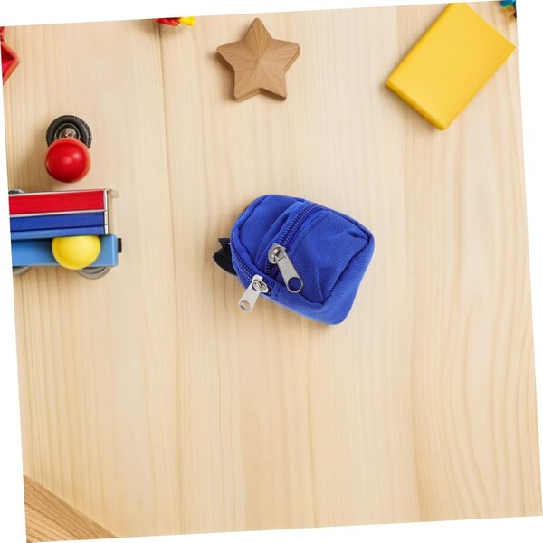 Set 10 Mini Zaini con Zip per Bambine in Stoffa - Accessori Scuola in Miniatura WEKAMOS