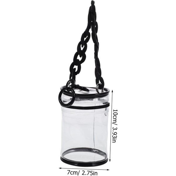BESPORTBLE Borsa Trasparente Mini in PVC per Esporre e Proteggere Piccole Figure e Giocattoli