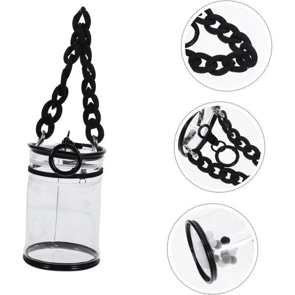BESPORTBLE Borsa Trasparente Mini in PVC per Esporre e Proteggere Piccole Figure e Giocattoli