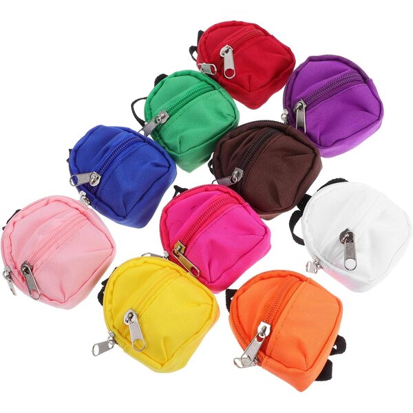ERINGOGO 10 Mini Zaini con Cerniera per Bambine – Accessori Ruolo Compatti e Resistenti