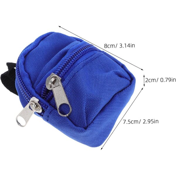 Set 10 Mini Zaini con Cerniera per Bambine - Accessori Resistenti e Compatti per Gioco di Ruolo