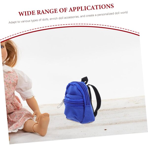 Hemobllo 10 Mini Zaini con Cerniera per Giochi di Ruolo e Accessori Bambine