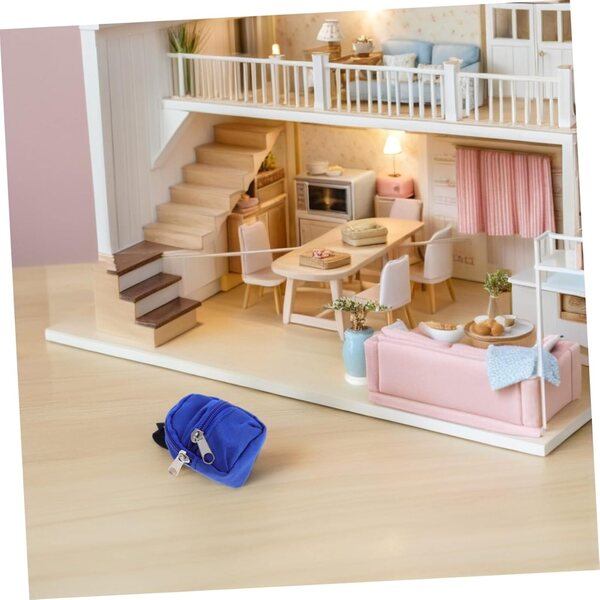 Hemobllo 10 Mini Zaini con Cerniera per Giochi di Ruolo e Accessori Bambine