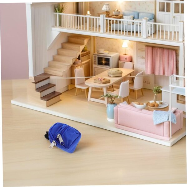 Didiseaon 10 Mini-Rucksäcke mit Reißverschluss für Miniatur-Schulzubehör für Kinder